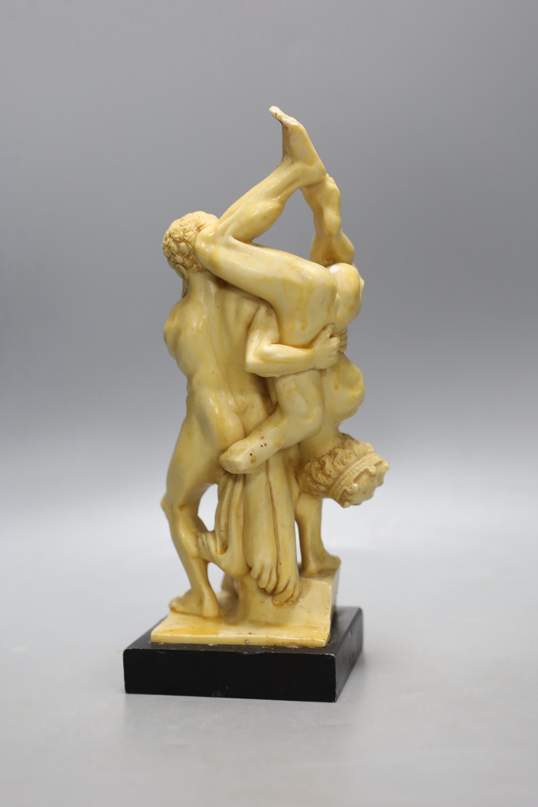 After the antique, a resin model of Hercules and Diomedes, 25cm